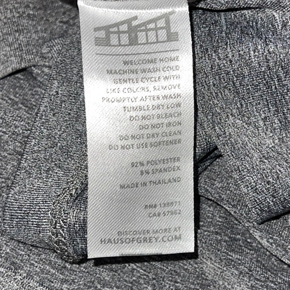 MATTE GREY Men's Charcoal Heather Short Sleeve Polo Shirt X-L Performance Golf - Picture 5 of 5